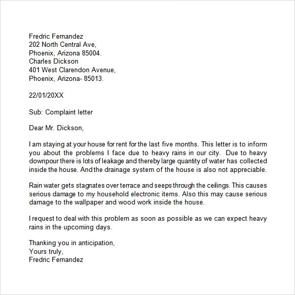 How To Write A Formal Grievance Letter Template