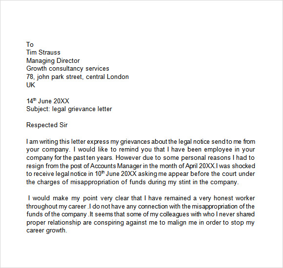How to write complaint letter to lawyer