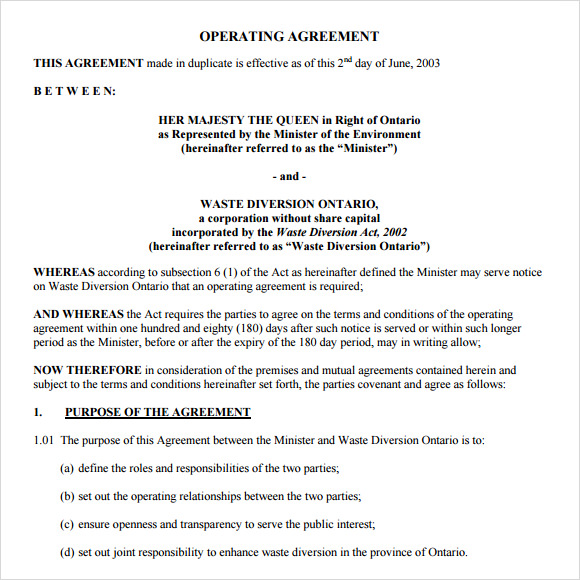 operating-agreement-template-8-free-samples-examples-format-sample-templates
