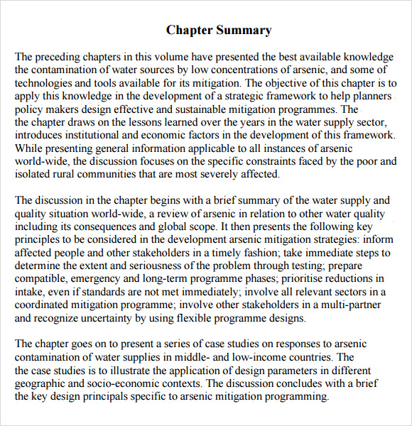 sample-chapter-summary-template-6-free-documents-in-pdf-word