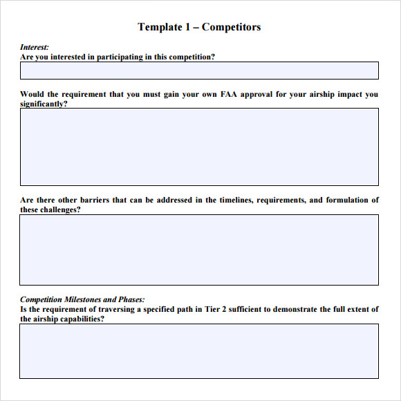 Sample RFP Response Template 8+ Free Documents in PDF