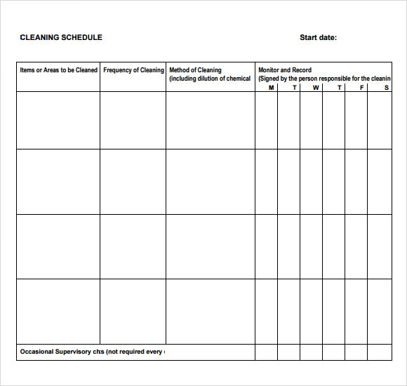 cleaning-schedule-template-7-download-documents-in-pdf-sample-templates