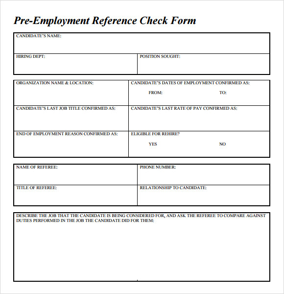 Sample Reference Check Template 14 Free Documents In Pdf Word Excel 3070