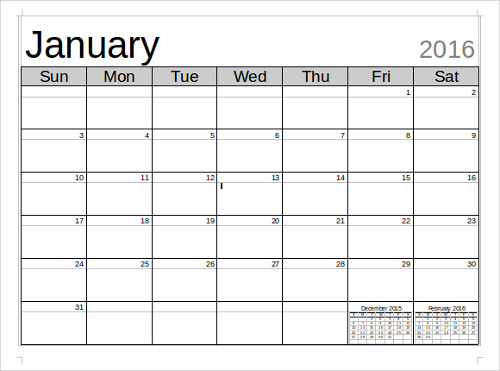 microsoft word online calendar templates