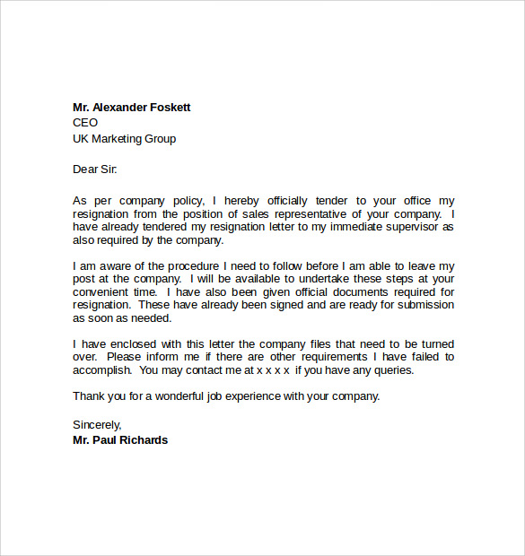 resignation letter from hr post 28 images sle of resignation letter from hr post 28 images sle of