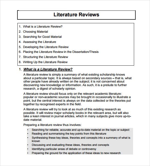The Literature Review | A Complete Step-by-Step Guide
