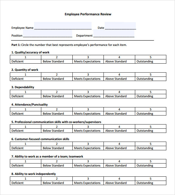 Chapter 10: Performance Evaluation System