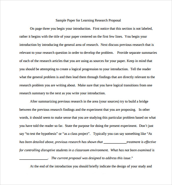 example of proposal essay