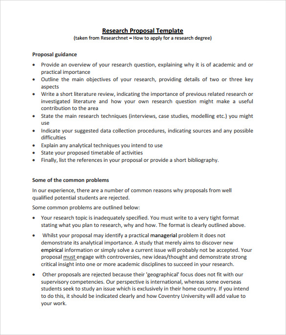 Research proposal sample score