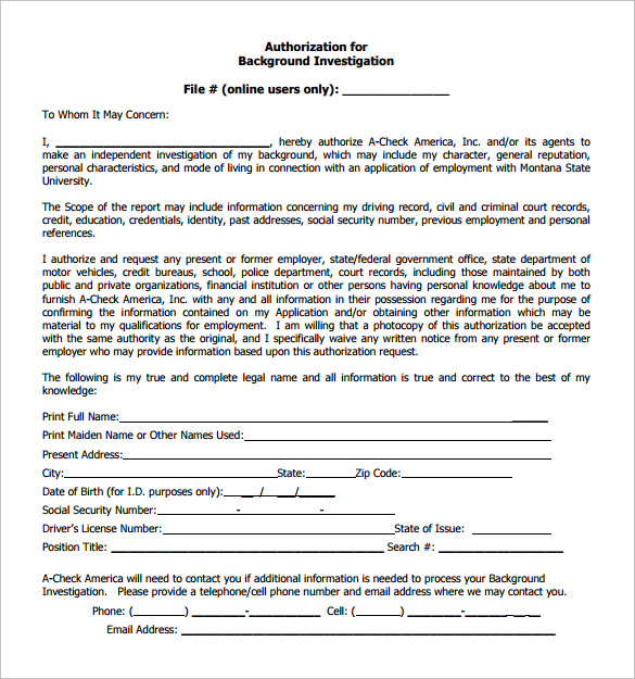 background-check-form-7-download-free-documents-in-pdf-word