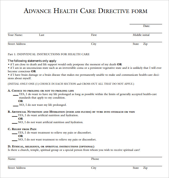 advance-directive-form-9-download-free-documents-in-pdf