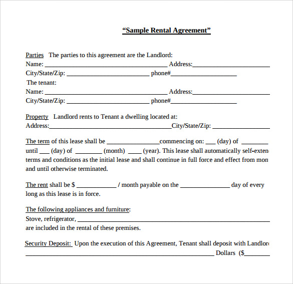 Simple Rental Agreement - 10+ Download Free Documents In Pdf, Word 