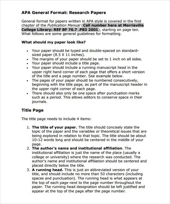 sociological research paper format