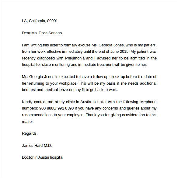 letter informing patients of doctor leaving practice