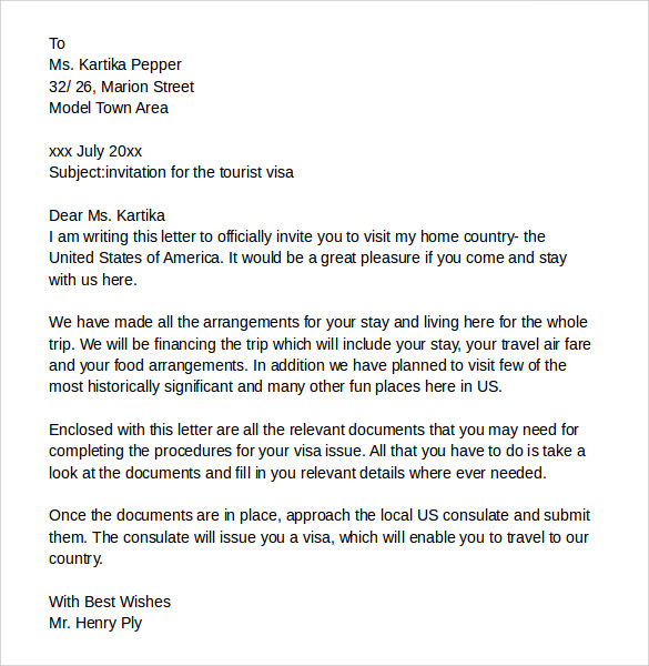 Sample Cover Letter For Uk Visitor Visa Application ...