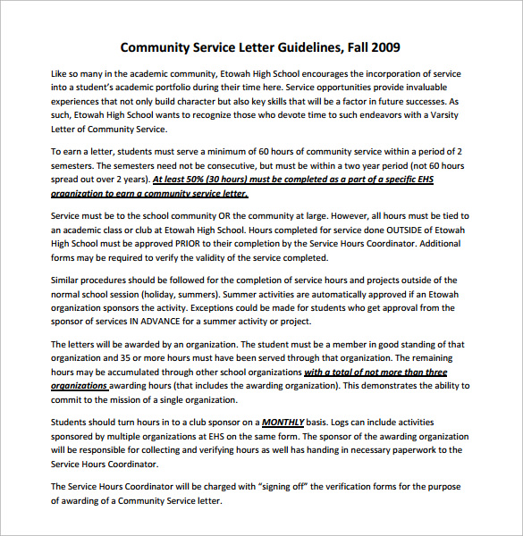 community-service-letter-7-download-free-documents-in-pdf-word