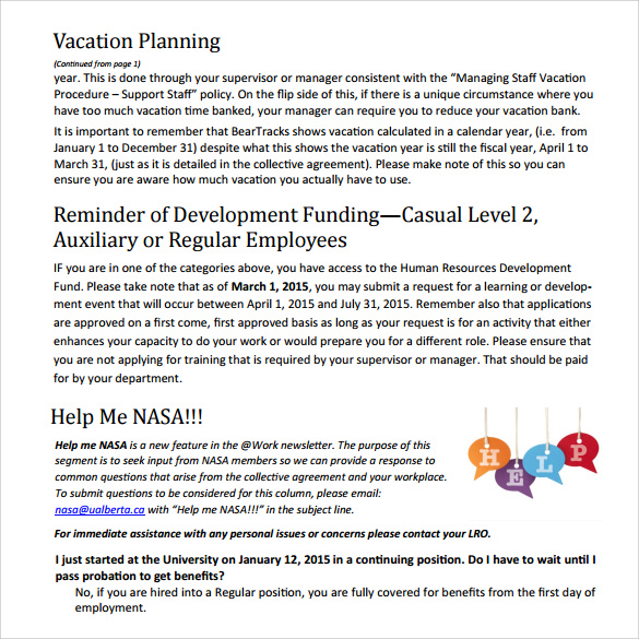 Sample Vacation Planning Template 8+ Free Documents in PDF , PSD , EXcel