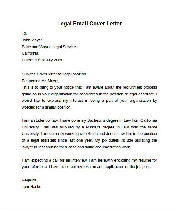 Legal Cover Letter Example from images.sampletemplates.com