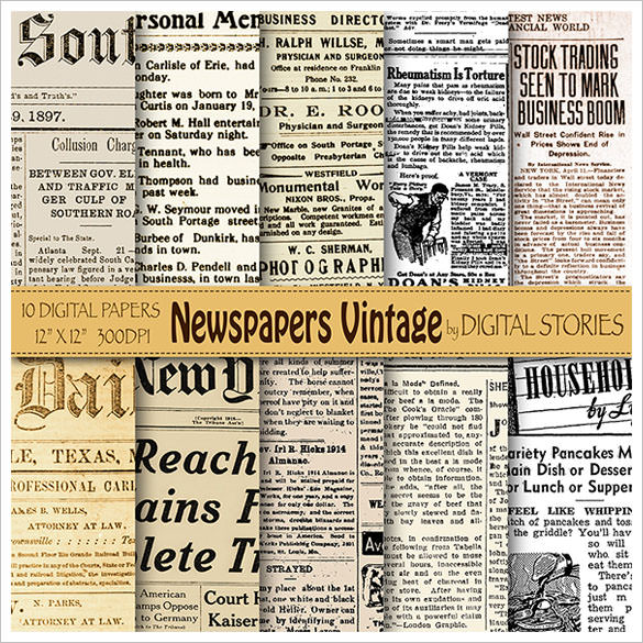 google doc old newspaper template