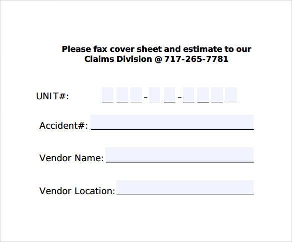 standard fax cover sheet  u2013 11  free samples  examples