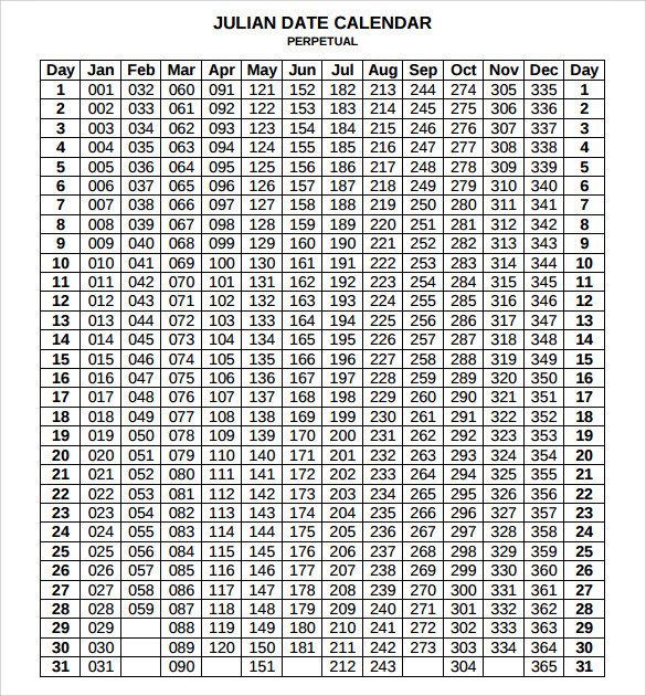 Julian Calendar 9+ Download Documents in PDF , PSD