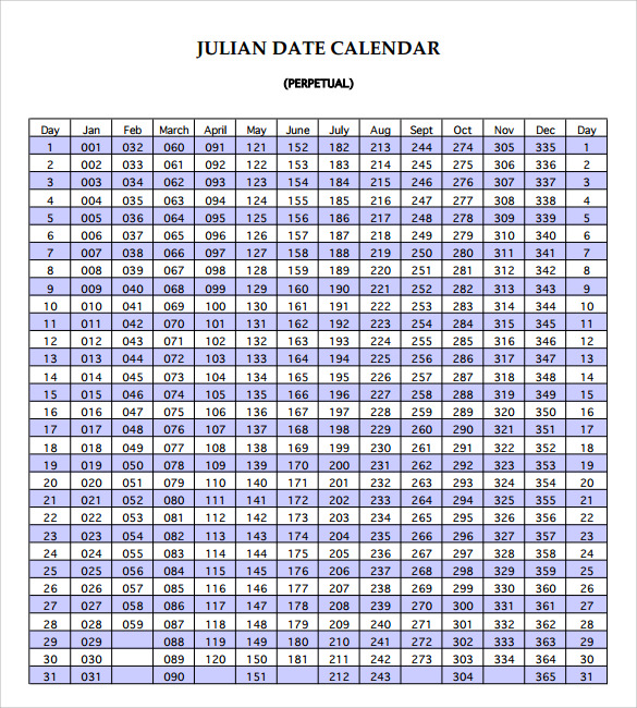 calendars julian