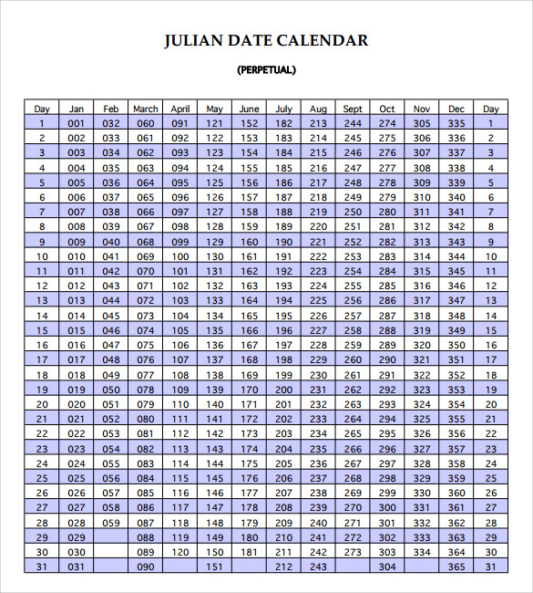 Julian Calendar - 9+ Download Documents In Pdf , Psd