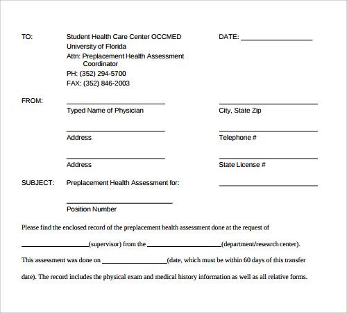medical fax cover sheet