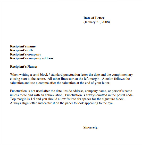 sample-basic-letter-format-7-download-documents-in-pdf-word-sample-templates