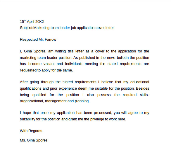 resume cover letter example 11 download free documents