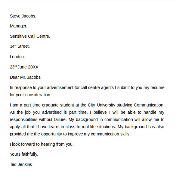 Sample Customer Service Cover Letter Example 7 Download Free 