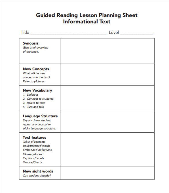 9-sample-guided-reading-lesson-plans-sample-templates-bank2home