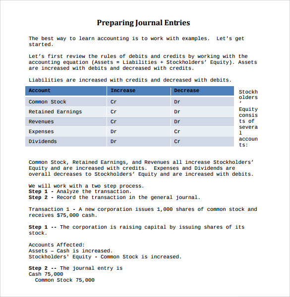 General Ledger Template 9+ Download Free Documents In PDF , Word Sample Templates