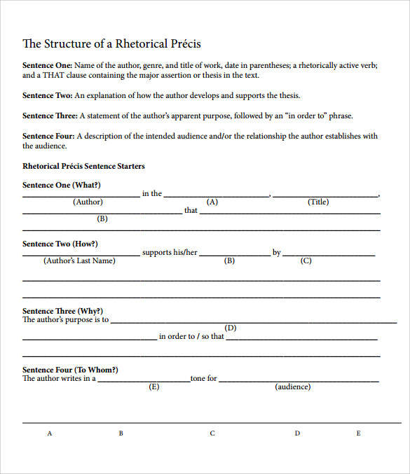 Example of an outline of an essay