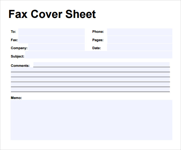 faxfresh cover sheet