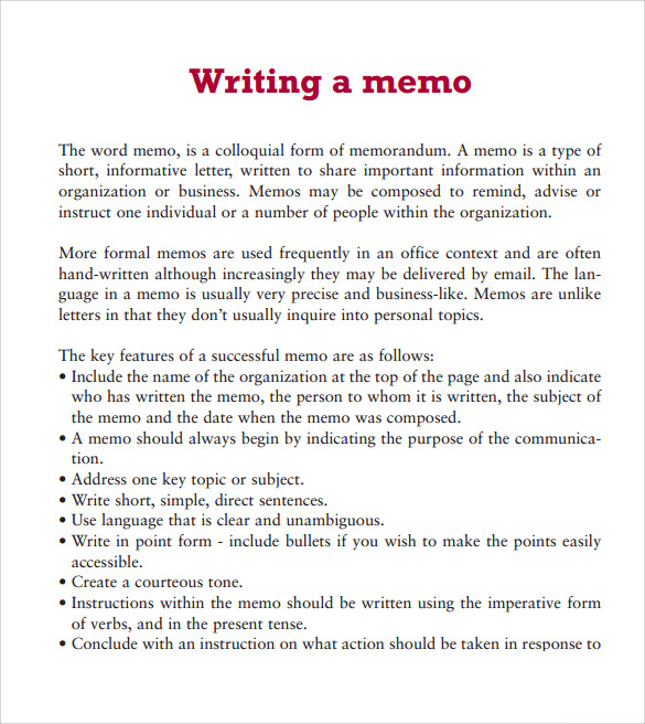 memo template word 2010