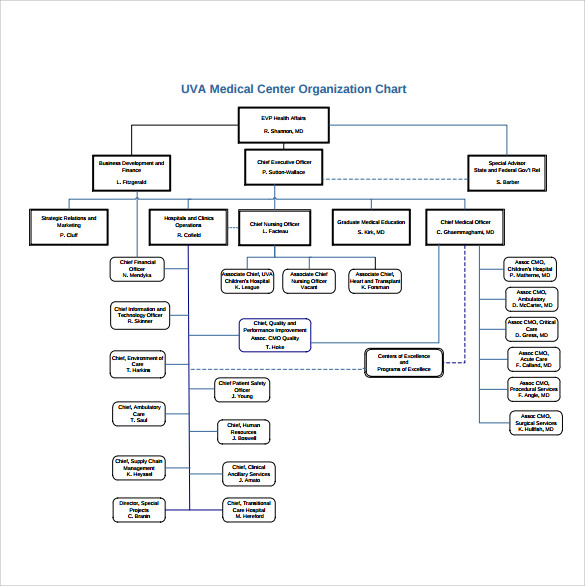 Sample Hospital Organizational Chart 10+ Documents in PDF