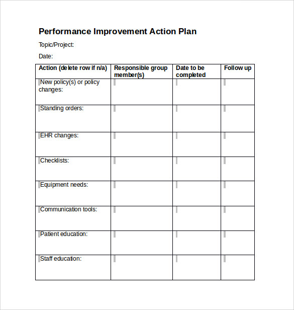 FREE 17 Sample Project Action Plan Templates In PDF MS Word