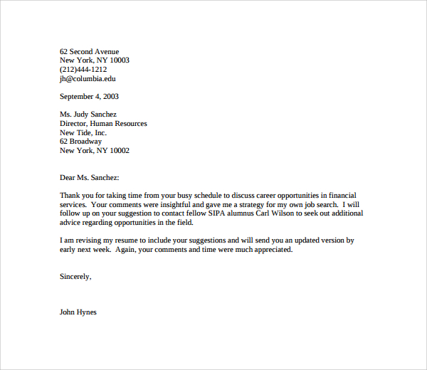 How To Write Interview Thank You Letters
