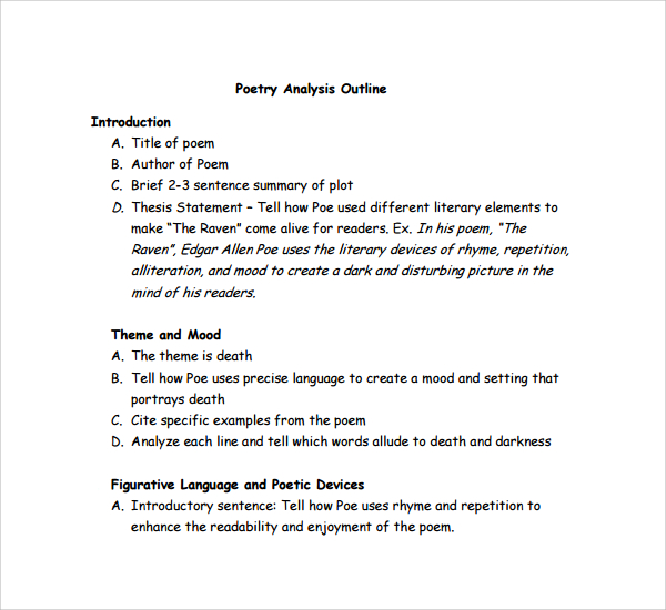 how to write a literary analysis of a poem