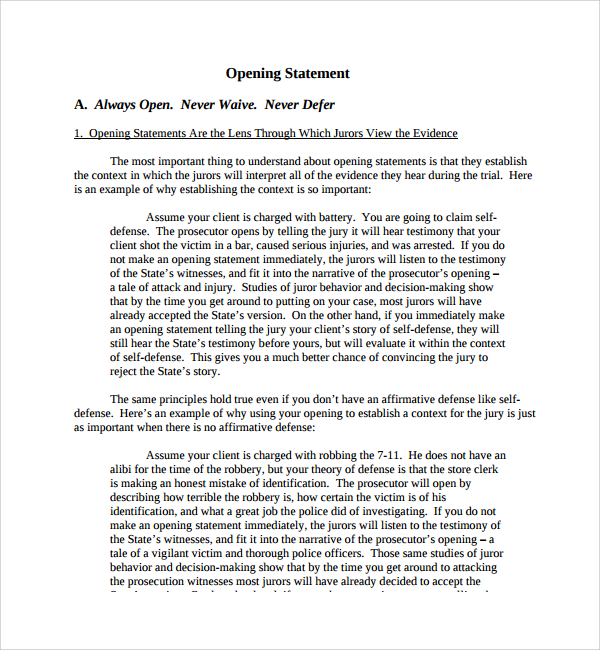 Guide to Writing Closing Arguments