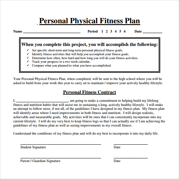 Sample Fitness Business Plan