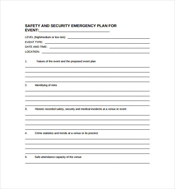 Business Plan Template For Security Company