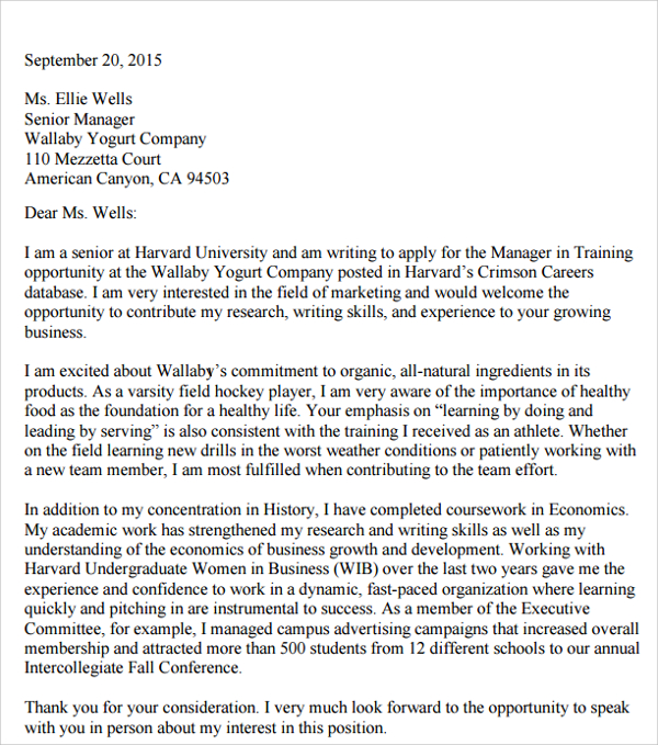 RESUMES And COVER LETTERS - Harvard University