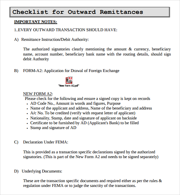 Sample Remittance Template 9+ Free Documents in PDF, Word