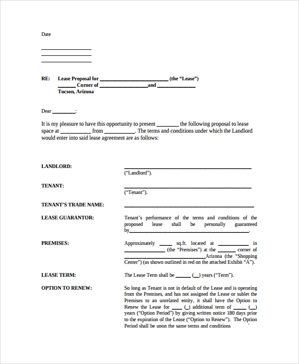 Sample Real Estate Proposal Template 7  Free Documents Download in