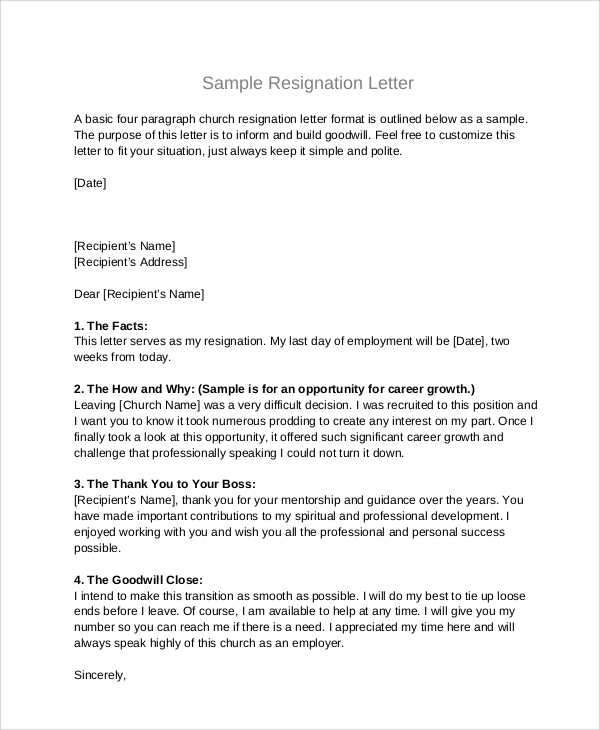 Resign From Board Letter from images.sampletemplates.com