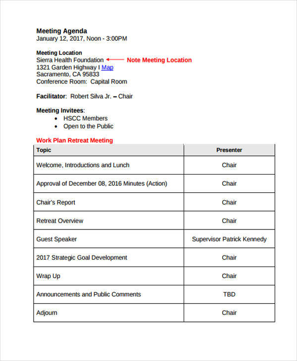 Meetingagenda megda agda 