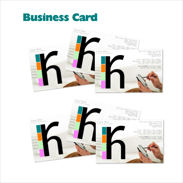 example of business card template