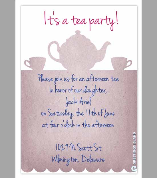 tea party invitation template1